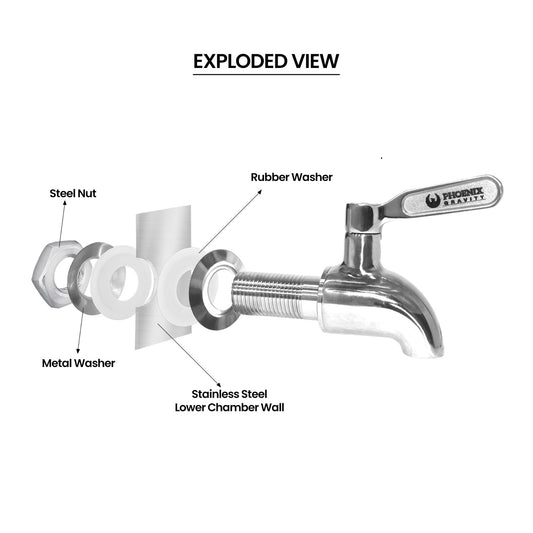 Phoenix Stainless Steel Gravity System Spigot