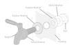 AquaCera Spigot Replacement Kit for Gravity Filter Systems