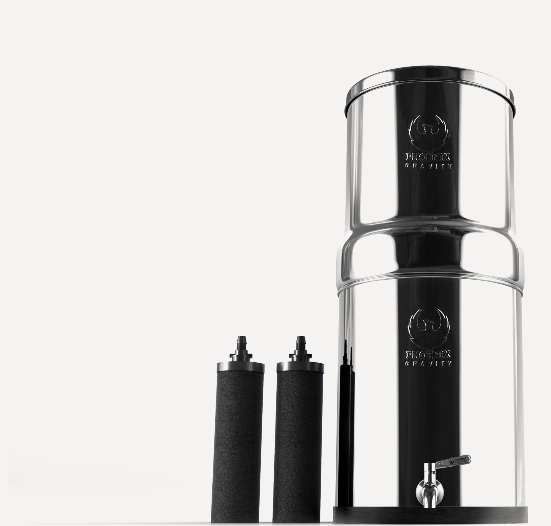 Phoenix Stainless Steel Gravity Water Filter System